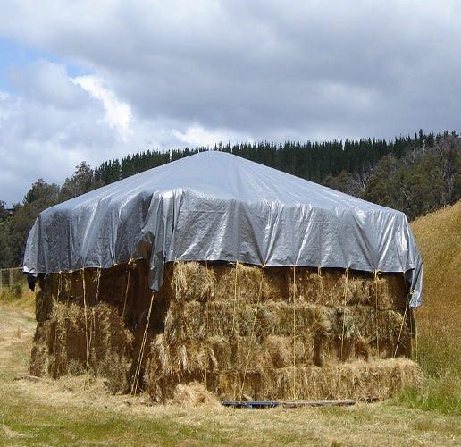 Silver Black Tarp Waterproof heavy Duty Black 270gsm Tarpaulin Cover