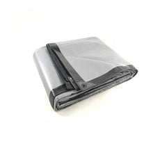 Load image into Gallery viewer, Silver Black Tarp Waterproof heavy Duty Black 270gsm Tarpaulin Cover
