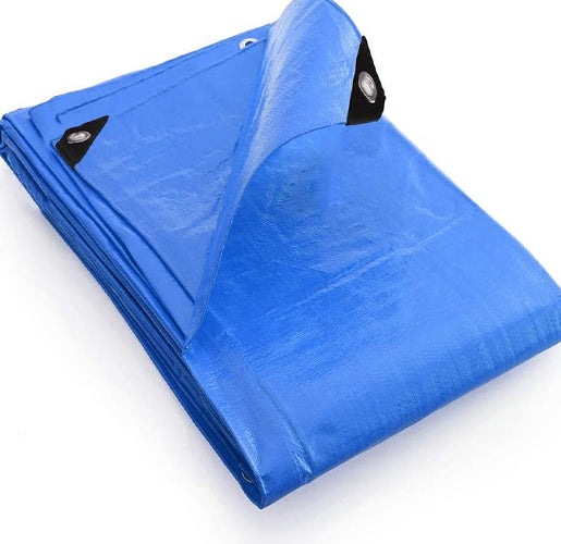 Blue Tarpaulin 110gsm UV Resistant lightweight tarpaulin Sheet