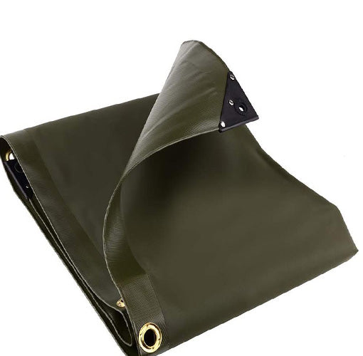 Heavy Duty Green Tarpaulin Waterproof PVC Tarp - 560gsm