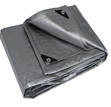 Load image into Gallery viewer, Silver Tarpaulin 140gsm Waterproof Heavy Duty Tarp
