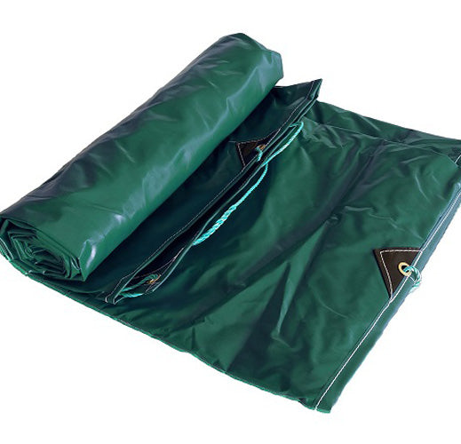 Heavy Duty Green Tarpaulin 610gsm PVC Multipurpose Tarpaulin – Tarps UK