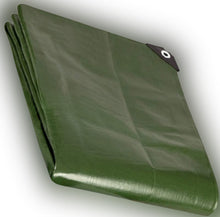 Load image into Gallery viewer, Multipurpose Green Tarpaulin 200gsm Waterproof PVC Tarp
