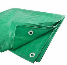 Load image into Gallery viewer, Multipurpose Lightweight Tarpaulin Green 100gsm Waterproof Tarpaulin Cover
