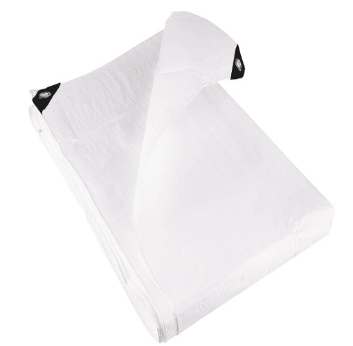 Lightweight Tarp Waterproof 110gsm White Tarpaulin